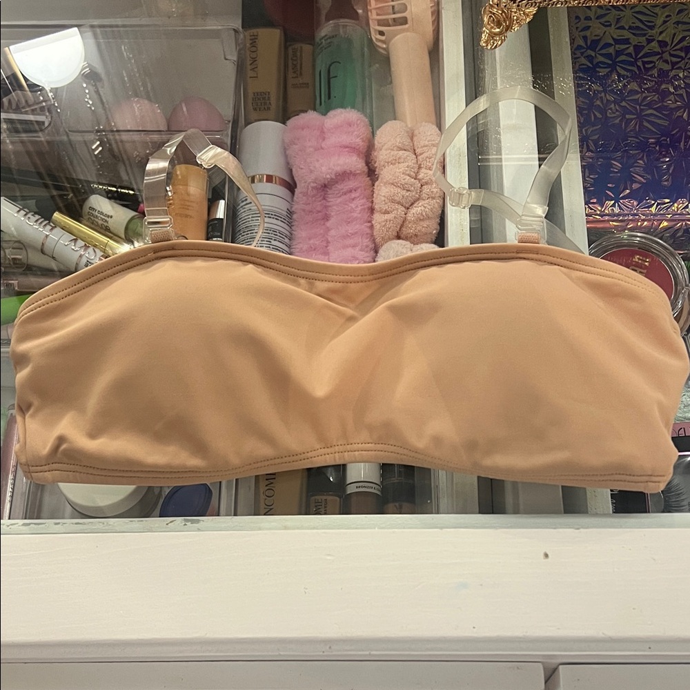 Seamless Tan Bandeau Bra